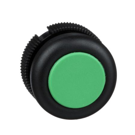 XACA9413 Schneider Electric Harmony XAC Series Green Front Mounting Push Button Head, 22mm Cutout, IP69