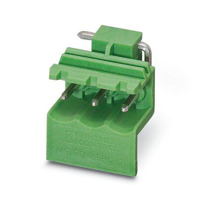 1861028 Phoenix Contact Straight Wave Soldering Mount PCB Header, 5 mm Pitch, 1 Row, Shrouded