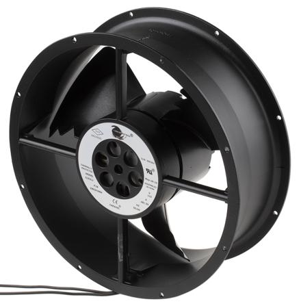 CLE2L2-19020188A AC Axial Fan, 254 (Dia.) x 88.9mm, 935m³/h, 61W, 115 V ac (Caravel Series)