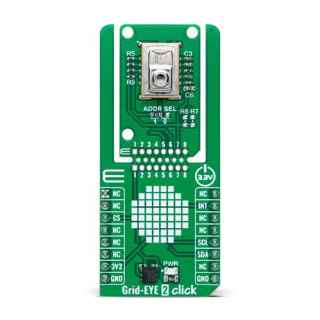 MIKROE-6208 MikroElektronika Infrared Array Sensor From Panasonic Infrared Sensor Development Module for AMG883543 Improving Office
