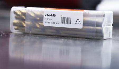 214-240 RS Pro HSS 7mm Jobber Drill Bit, 109 mm Plain Shank