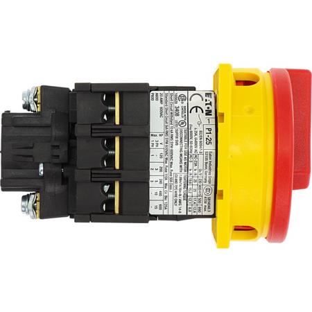 041097-P1-25-EA-SVB Eaton 3 Pole Flush Mount Non Fused Isolator Switch - 25A Maximum Current, 13kW Power Rating, IP65