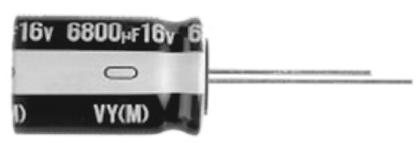 UVY1C332MHD Nichicon 3300μF Aluminium Electrolytic Capacitor 16V dc, Radial, Through Hole -