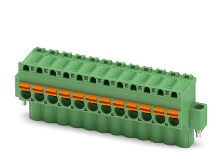 1873906 Phoenix Contact, 5.08mm Pitch, FKCVW 2.5/12-STF-5.08, 12 Way, Pluggable Terminal Block, Plug, Spring Cage Termination,