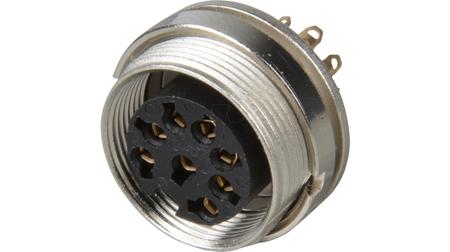 KGV-81 Lumberg KGV Series, 8 Pole Din Socket Socket, DIN EN 60529, 5A, 60 V ac IP40