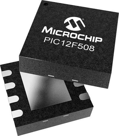 PIC12F508-I-MC Microchip PIC12F508-I/MC 8 bit MCU Microcontroller MCU, PIC12, 8-Pin DFN