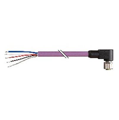 X67CA0X31-0020 B&R Right Angle Female 5 way 5 Pin Socket to Unterminated Actuator/Sensor Cable, 2m