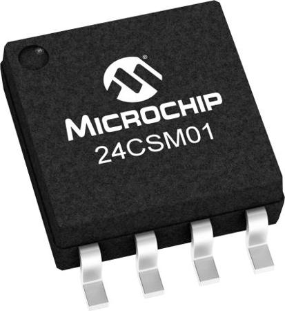 24CSM01-I-SM Microchip 24CSM01-I/SM, 1Mbit EEPROM Chip, 70ns 8-Pin SOIJ Serial