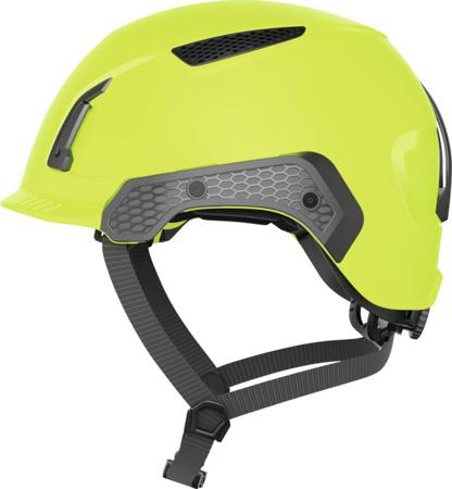 38281 ABUS Abus Yellow Safety Helmet with Chin Strap, Adjustable, Ventilated