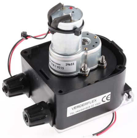 AU-R2550015-RS1 Verderflex Peristaltic Electric Operated Positive Displacement Pump, 0.03L/min, 1 bar, 12 V dc