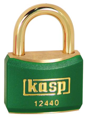 K12440GREA1 Kasp Padlock Brass Padlock Keyed Alike, 6.4 mm Shackle, 40mm Body