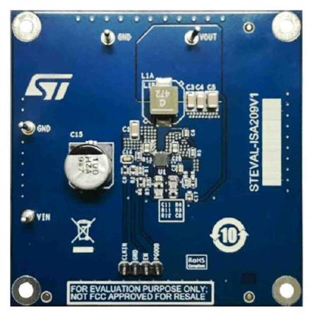 STEVAL-ISA209V1 STMicroelectronics 3 A synchronous step-down switching regulator evaluation board based on the L6983NQTR Step Down