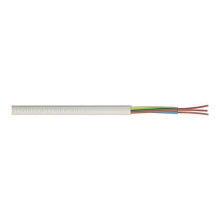 606-081 RS PRO Power 0.75 mm² 5 Core Power Cable, White Polyvinyl Chloride PVC, 100m