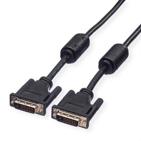 11.04.5556 Roline, Male DVI-I Dual Link to Male DVI-I Dual Link Cable, 7.5m