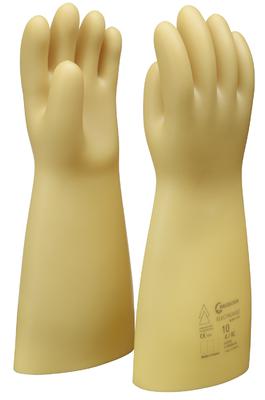 GLE36-0-10 Penta Beige Latex Electrical Protection Electrical Insulating Gloves, Size 10, Latex Coating
