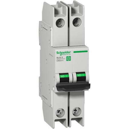 M9F52206 Schneider Electric Multi9 MCB Mini Circuit Breaker, 2P Poles, 6A Curve C, 277V AC