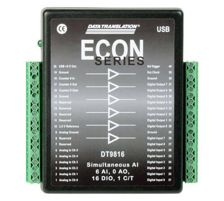 6069-410-137 Digilent DT9816-S Data Acquisition, 2 Channel(s), USB, 750ksps, 16 bit