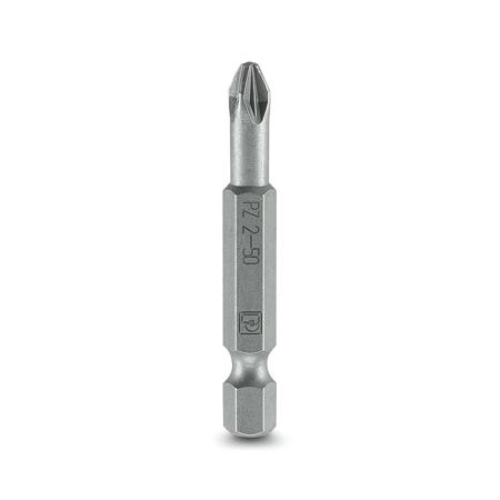 1212592 Phoenix Contact Pozidriv Driver Bit, PZ 2 x 50 mm Tip, 1/4 in Drive, Pozidriv Drive, 50 mm Overall