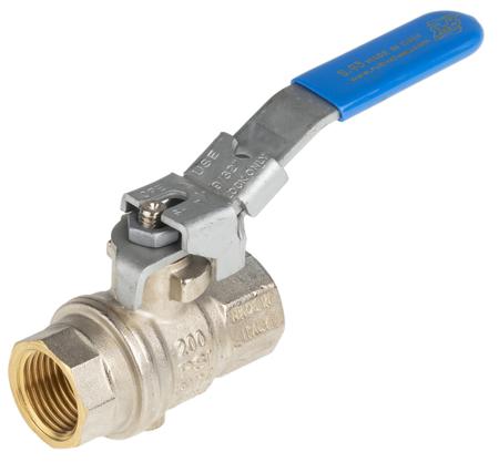 812-5176 RS PRO Brass Full Bore, 2 Way, Ball Valve, Threaded, BSP 1/2in, 14bar Operating Pressure