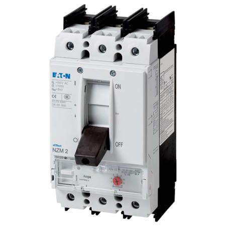 271161-NZMN2-SE140-CNA Eaton, Eaton Moeller NZM MCCB Molded Case Circuit Breaker 3P 140A, Breaking Capacity 5 kA, Fixed Mount