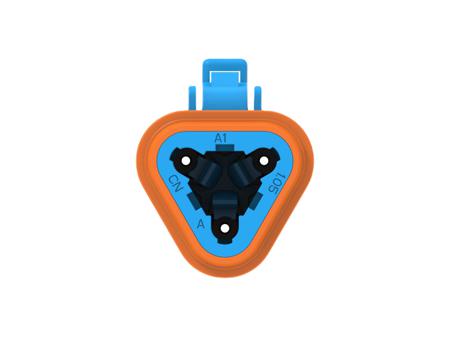 DT06-3S-TN07 TE Connectivity, DT06-3S Automotive Connector Socket Blue Cable 3 Way, Cable Termination