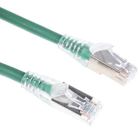 557-436 2m Straight Through Cat6 Ethernet Cable Assembly, F/UTP Green LSZH