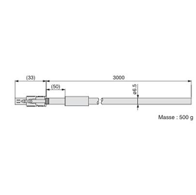 LEC-MR-D05UDL3M SMC LEC Series Cable for Use with LECSB2-T, LECSN2-T, LECSS2-T, 3m Length,