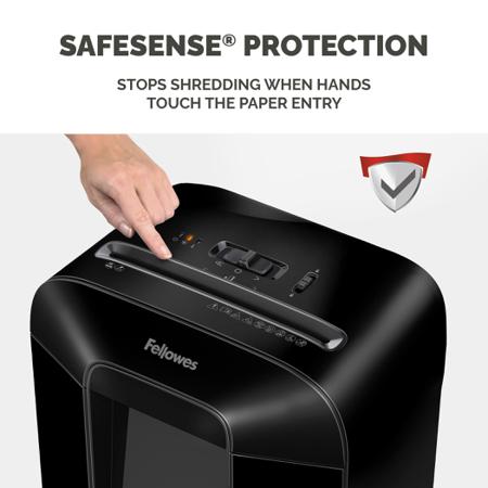 4400901 Fellowes Powershred LX85 19L Cross Cut Shredder Frequent Use In Small And Home Office Environments