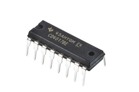 CD4017BE Texas Instruments  5-stage Through Hole Decade Counter CMOS, 16-Pin PDIP