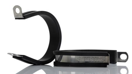 253-8568 RS PRO 48mm Black, Stainless Steel 304 P Clip