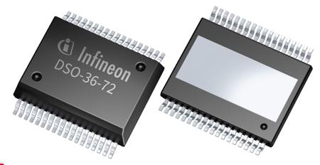 TLE92466EDXUMA1 Infineon  Motor Driver IC 36-Pin, PG-DSO-36-72
