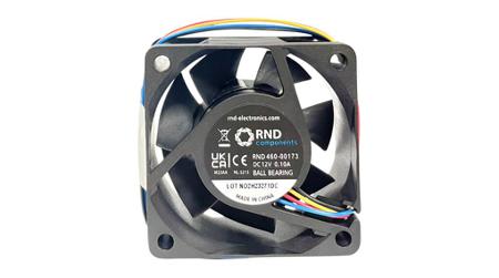 RND-460-00173 RND Axial Fan, 12 V, dc Operation, 36.5m³/h, 100mA Max, 60x60x25mm