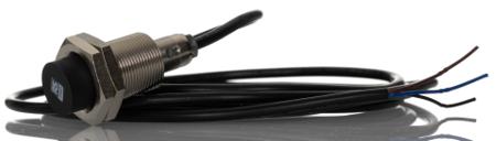 701-8266 RS PRO Inductive Threaded Barrel Proximity Sensor, M18, 8 mm Detection, PNP NO, 10 → 30 V dc