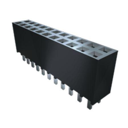 SSW-108-22-F-S-VS Samtec SSW Series Straight Through Hole Mount PCB Socket, 8-Contact, 1-Row, 2.54mm Pitch, Solder Termination