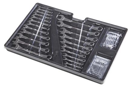 480-6903 RS PRO 43-Piece Spanner Set, 3/16 → 11/32 in, 4 → 21 mm, Carbon Steel