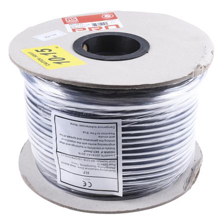 863-4011 RS Pro 3 Core 1 mm² Multicore Mains Power Cable, Black CPE Sheath 100m, 10 A 300 V, 500 V, TRS H05RR-F