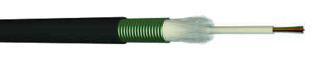EXTALCT6OM3 CAE Multimedia Connect Multi Mode OM3 Fibre Optic Cable, 6.2mm, Black, 100m