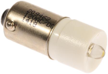 209-462 RS PRO White LED Indicator Lamp, 12V ac/dc, BA9s Base, 10mm Diameter, 2070mcd