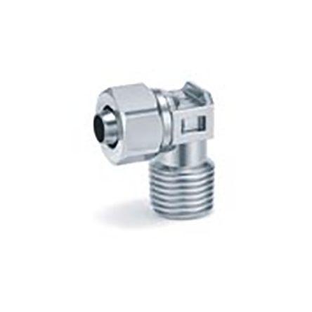 KFG2L0604-01S SMC Pneumatic Elbow Threaded-to-Tube Adapter, R 1/8 Male, Push In 6 mm