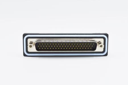 HDF-R62-113L461 Norcomp HDF 62 Way Right Angle Solder D-sub Connector Plug, 2.41mm Pitch, with 4-40 Boardlocks