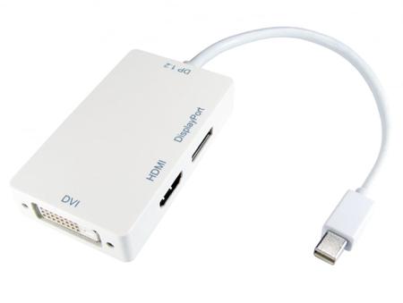 286-3361 RS PRO HDMI Adapter, Male Mini DisplayPort to Female DisplayPort, DVI, HDMI