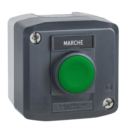 XALD101 Schneider Electric Spring Return Enclosed Push Button, Polycarbonate, Green, IP66, IP67, IP69K