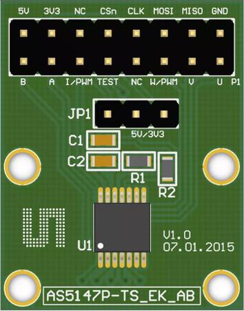 AS5147P-TS_EK_AB ams OSRAM  Position Sensor Adapter Board for AS5147P AS5000