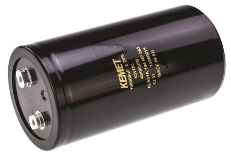 ALS31A104NP063 KEMET 0.1F Aluminium Electrolytic Capacitor 63V dc, Screw Terminal -