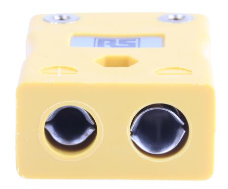 456-0540 RS Pro BS Standard In-Line Socket Connector for use with Type K Thermocouple