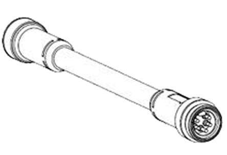 1300250073 Brad, 5 Pole Cable Mount Mini Change Connector Plug and Socket, Male Contacts, IP67