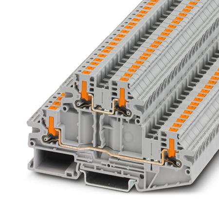 1079073 Phoenix Contact  PTV Series Grey, Push In Termination