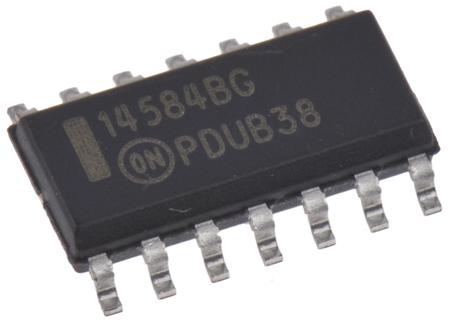 MC14584BDG onsemi  Hex Schmitt Trigger Inverter, 14-Pin SOIC