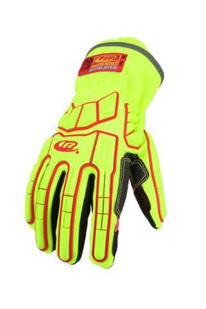 176-10 Ansell Ringers R-176 Black/Red HPPE Cut Resistant, Impact Protection Waterproof Gloves, Size 10, PVC Coating