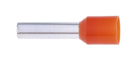 458-730 RS Pro Insulated Crimp Bootlace Ferrule, 12mm Pin Length, 3.2mm Pin Diameter, 4mm² Wire Size, Orange